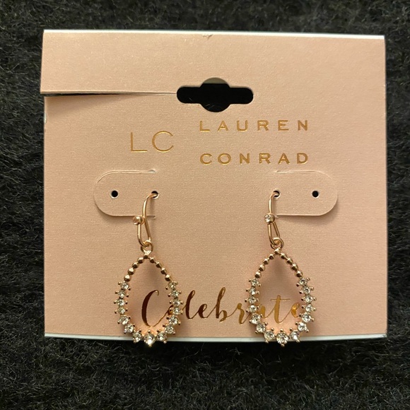 Crystal Nickel Free Teardrop Earrings - Picture 2 of 3